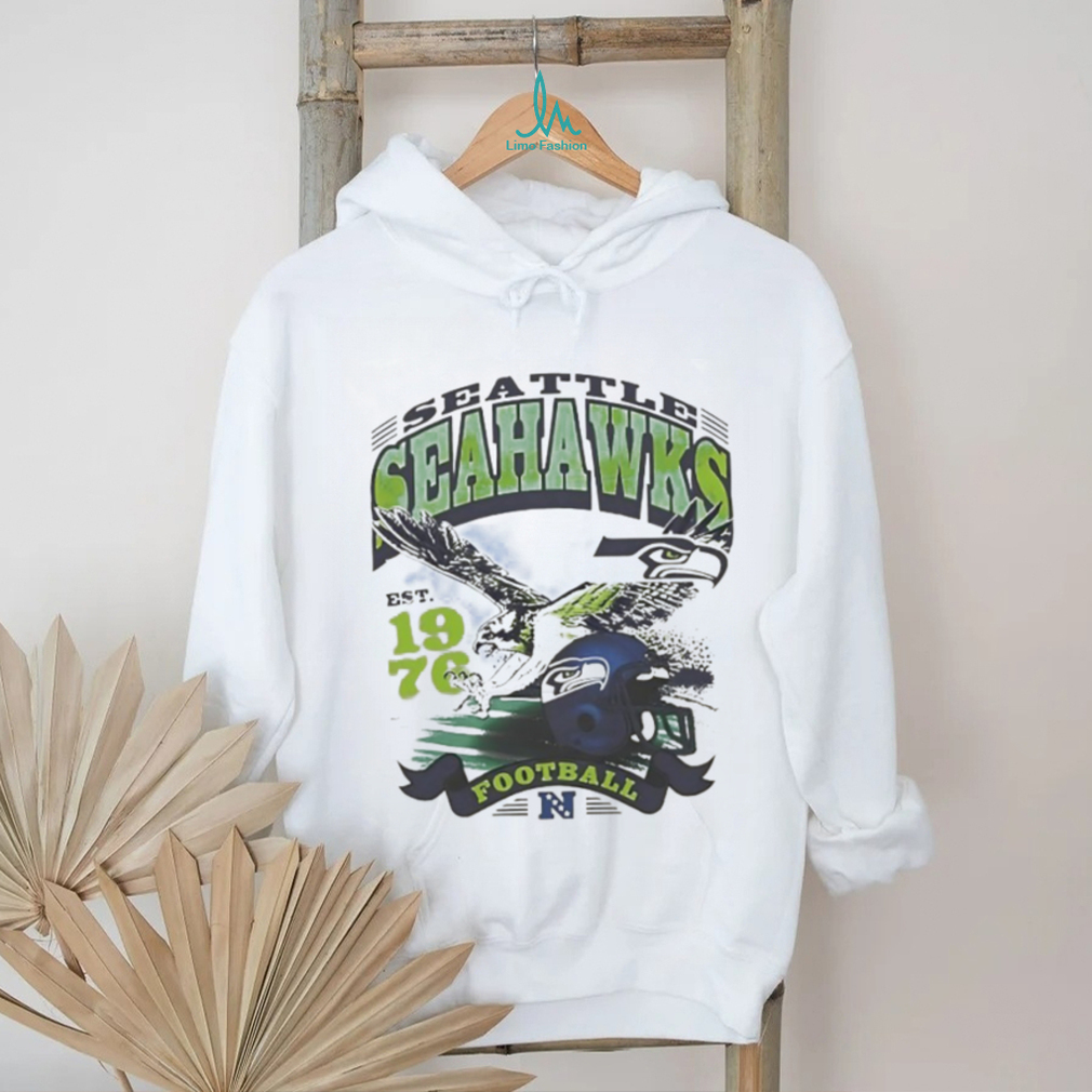 Vintage Seattle Seahawks Football Est 1976 Helmet Design Tee Vintage Seattle Seahawks Football Est 1976 Helmet Design Tee