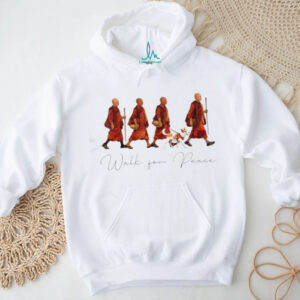 Walk For Peace Buddhist Monks and Dog Spiritual Graphic T Shirt