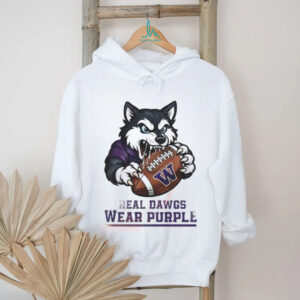 Washington Huskies Football Real Dawgs Wear Purple Mascot T Shirt T Shirt