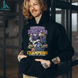 Washington Huskies vs Boise State Broncos LA Bowl Champions 2025 Mascot T Shirt