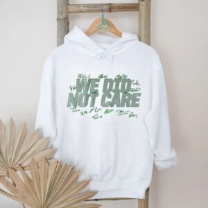 We Did Not Care Seattle Seahawks Football Player Signature White T Shirt