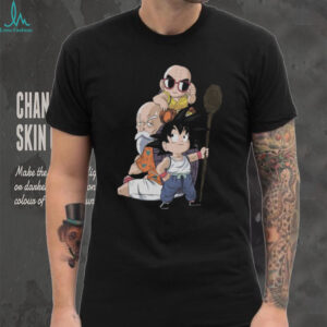 Young Goku Krillin Master Roshi Vintage Anime Tee
