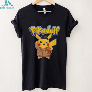 Pikadolf Parody Cartoon Character Aesthetic Black T Shirt