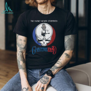 Bob Weir Grateful Dead The Music Never Stopped Tribute T Shirt