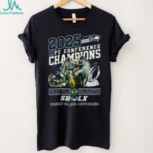 2025 NFC Conference Champions Seattle Seahawks Super Bowl LX Shirt