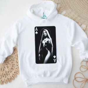 Ace of Spades Gothic Nun Playing Card Graphic T Shirt Ace of Spades Gothic Nun Playing Card Graphic T Shirt