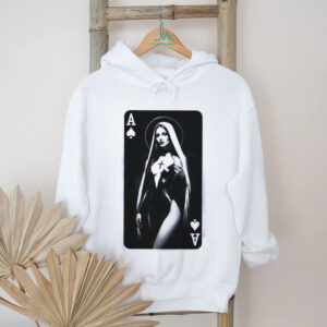 Ace of Spades Gothic Nun Playing Card Graphic T Shirt