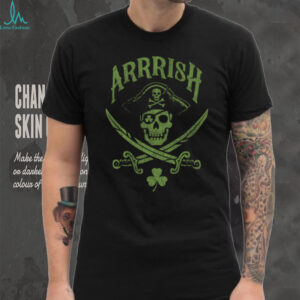 “Arrrish” Pirate Skull & Shamrocks St. Paddy's Day Shirt