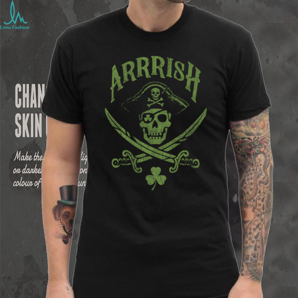 “Arrrish” Pirate Skull & Shamrocks St. Paddy’s Day Shirt “Arrrish” Pirate Skull & Shamrocks St. Paddy’s Day Shirt