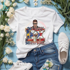 Bad Bunny Benito Bowl LX Super Bowl Puerto Rico Flag Graphic T Shirt Bad Bunny Benito Bowl LX Super Bowl Puerto Rico Flag Graphic T Shirt
