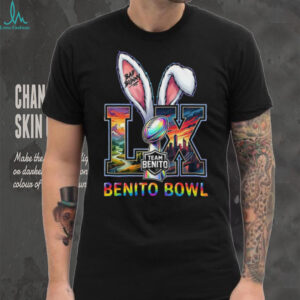 Bad Bunny Team Benito Bowl LX Colorful Bunny Ears T shirt