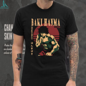 Baki Hanma Champion Retro Sunset Martial Arts Tee