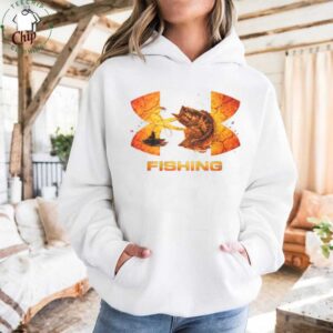 Bass Fishing Fisherman Sunset Logo Graphic T Shirt