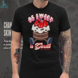 Be Sweet & Gentle Strawberry Cake Character Vintage Wash T Shirt