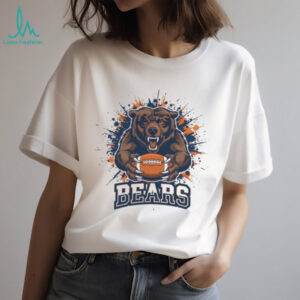 Bears Football Paint Splatter Mascot T Shirt