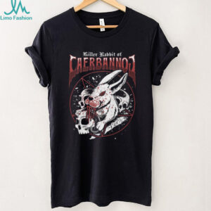 Beast of Caerbannog Pentagram T Shirt Metal Style Horror Rabbit