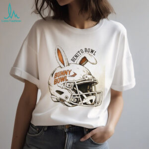 Benito Bowl Bunny Ear Football Helmet Graphic T Shirt