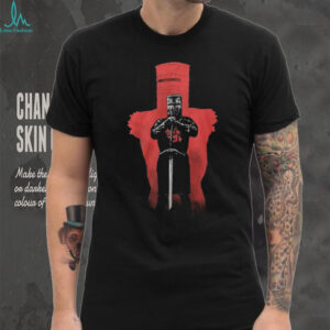 Black Knight “None Shall Pass” T Shirt Minimalist Red Knight Graphic