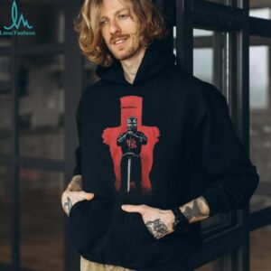 Black Knight “None Shall Pass” T Shirt Minimalist Red Knight Graphic