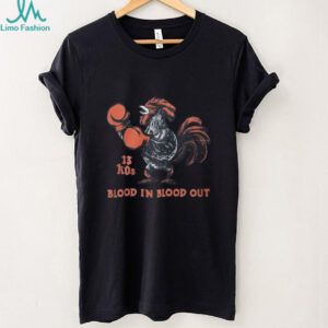 Blood In Blood Out 13 KOs Boxing Rooster Chicano Culture Graphic Tee