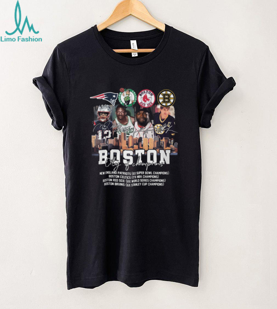 Boston City of Champions Sports Legends Signature Shirt Boston City of Champions Sports Legends Signature Shirt