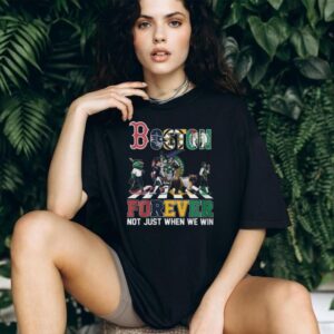 Boston Forever Sports Mascots Abbey Road Style Crossing T Shirt