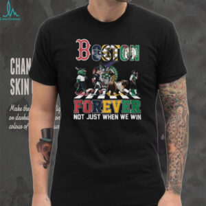 Boston Forever Sports Mascots Abbey Road Style Crossing T Shirt