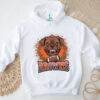 Browns Bulldogs Football Fire Mascot Graphic Tee Browns Bulldogs Football Fire Mascot Graphic Tee