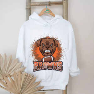 Browns Bulldogs Football Paint Burst Mascot Shirt