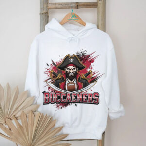 Buccaneers Pirate Captain Splatter Art Football Tee