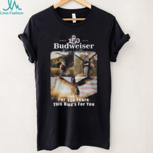 Budweiser 150 Years Anniversary King of Beers Clydesdale Horse T Shirt