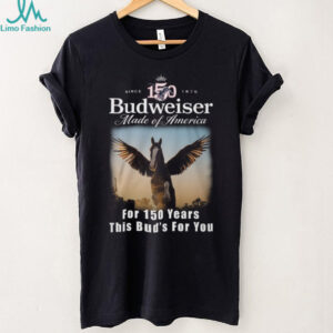 Budweiser 150 Years Anniversary Pegasus Made of America T Shirt