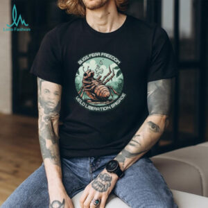 Bugs Fear Freedom Veld Liberation Brigade Helldivers T Shirt