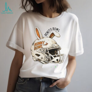 Bunny Bowl Benito Football Helmet with Rabbit Ears T shirt