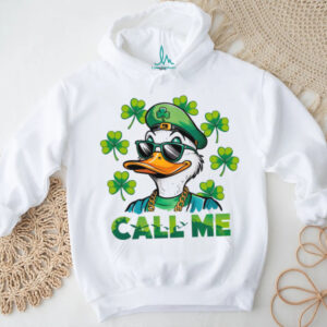 Call Me Duck St. Patrick's Day Cool Sunglasses Clover T Shirt