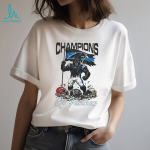 Carolina Panthers 2025 NFC South Champions T Shirt Go Panthers Mascot Pride Shirt