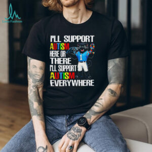 Carolina Panthers Mascot Autism Awareness Support T Shirt