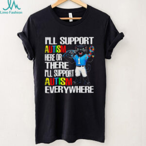 Carolina Panthers Mascot Autism Awareness Support T Shirt