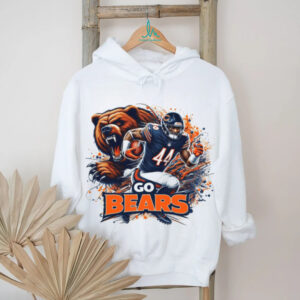 Chicago Bears Football Grizzly Bear Action Sports Fan T Shirt