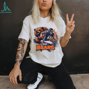Chicago Bears Football Grizzly Bear Action Sports Fan T Shirt