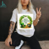 Irish Leprechaun Skull with Gold Coins and Clover Eyes T Shirt Irish Leprechaun Skull with Gold Coins and Clover Eyes T Shirt