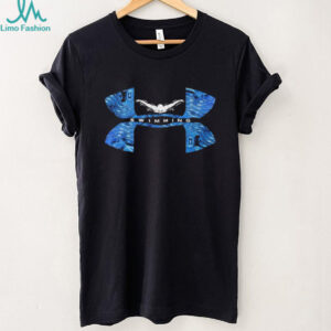 Competitive Swimming Water Pattern Athletic Tee