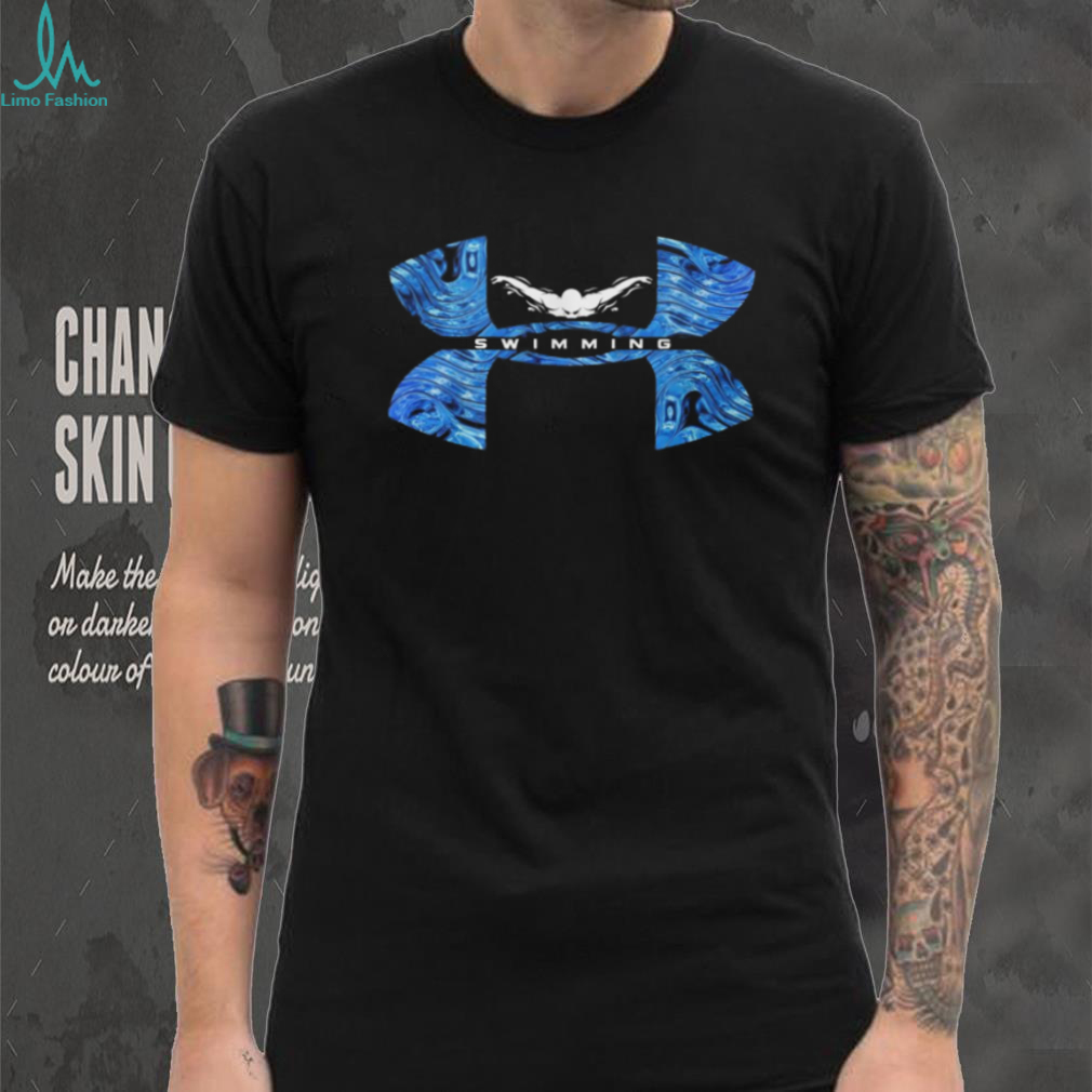 Competitive Swimming Water Pattern Athletic Tee Competitive Swimming Water Pattern Athletic Tee