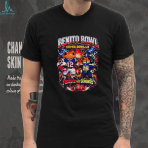 Concho Benito Bowl Super Bowl LX New England Patriots vs Seattle Seahawks Football 2026 shirt