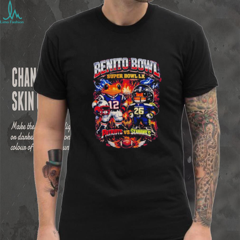 Concho Benito Bowl Super Bowl LX New England Patriots vs Seattle Seahawks Football 2026 shirt Concho Benito Bowl Super Bowl LX New England Patriots vs Seattle Seahawks Football 2026 shirt
