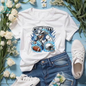Cowboys Football Blue Flame Hero Graphic T Shirt