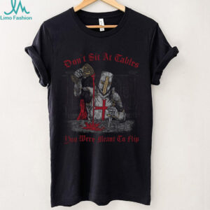Crusader Knight “Meant To Flip Tables” Religious Graphic Tee