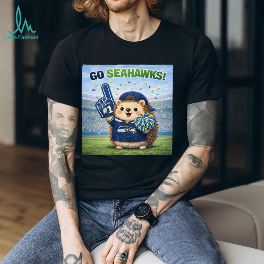 Cute Hedgehog Seattle Football Fan “Go Seahawks” Cartoon T Shirt Cute Hedgehog Seattle Football Fan “Go Seahawks” Cartoon T Shirt