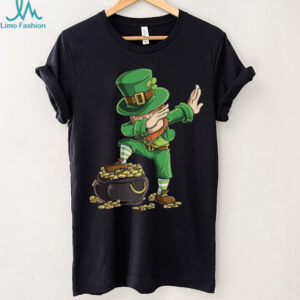 Dabbing Leprechaun St. Patrick's Day Shirt Lucky Gold Pot Design