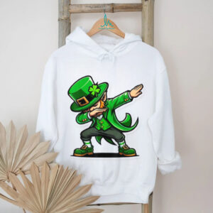 Dabbing Leprechaun Sticker Design Funny Irish Dance T Shirt